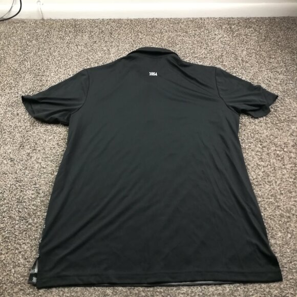 Adidas Philadelphia Cricket Club Polo Shirt Climacool Striped Black Mens Large - Picture 6 of 8